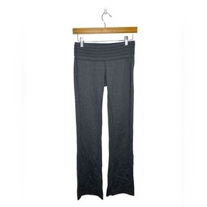 PRANA Tall Inseam Contour Olympic Gray Pull On Flare Wide Leg Yoga Pants